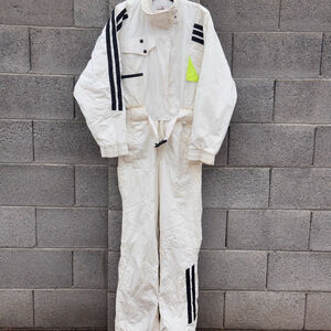 Vintage Obermeyer White & Black Ski Snowboard Snowsuit Women's Size 12